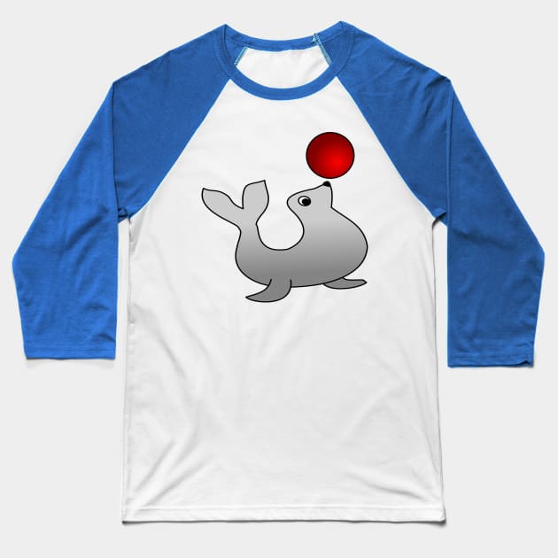 seal Baseball T-Shirt by PJZ
